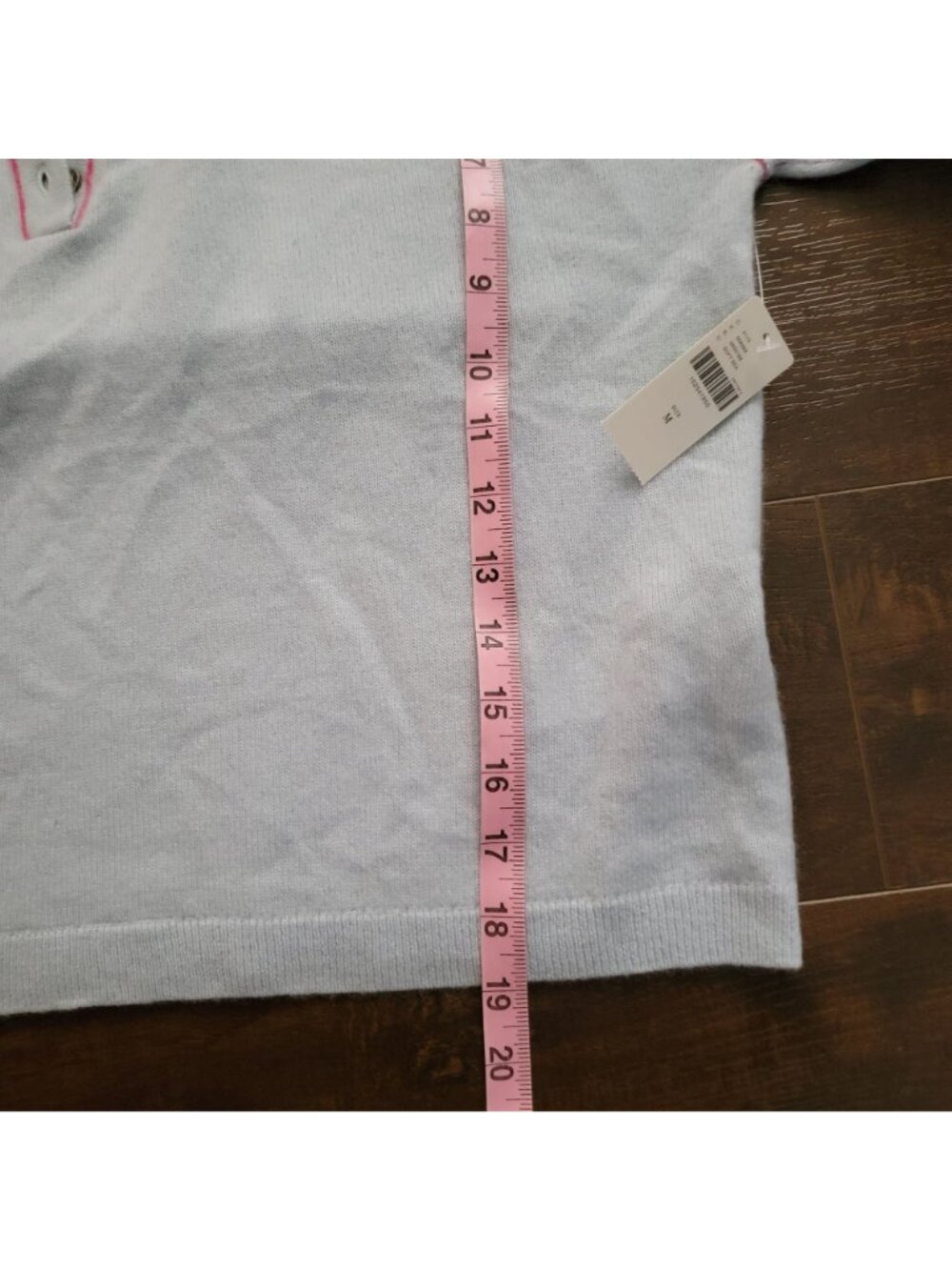 Anthropologie The Jensen Cashmere Polo Sweater Dog Preppy Old Money Women M - Picture 5 of 7
